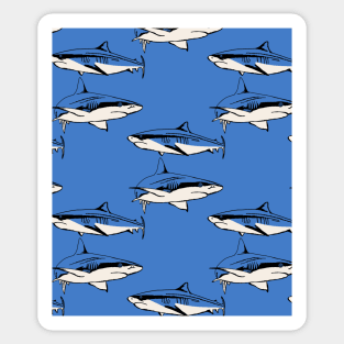 Shark Pattern Sticker